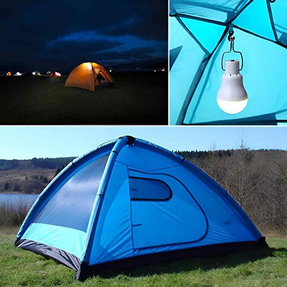 Foco Bombillo Led Solar Recargable Portátil Camping Carpa img #3