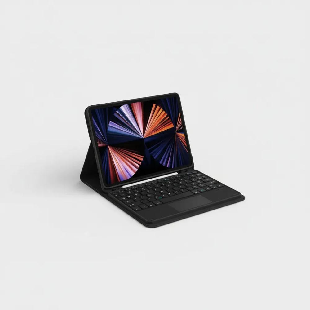 Estuche Teclado Trackpad Para Xiaomi Redmi Pad 2 Negro +Mouse+Paperlike img #4