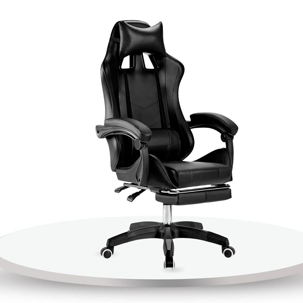 Silla Gamer Ergonomica Reclinable Kairo Negro Silla Gamer Ergonomica Reclinable Kairo Negro