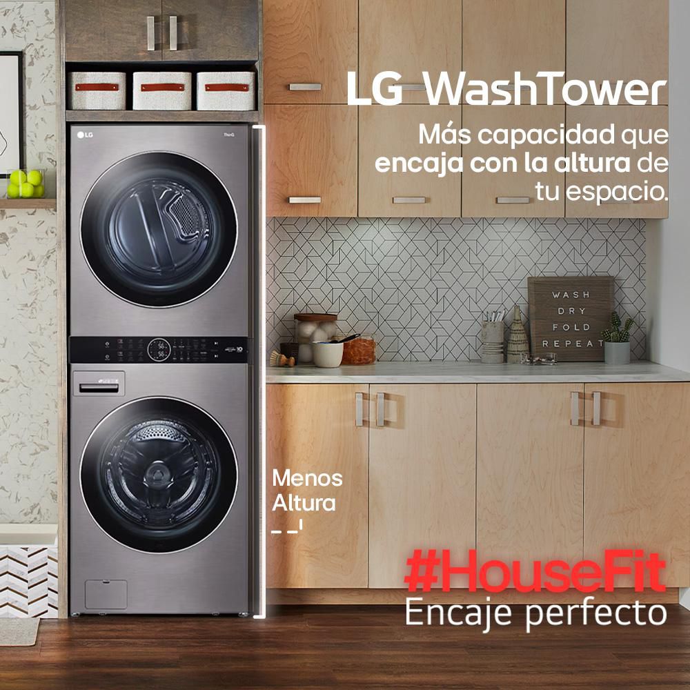 Torre de Lavado LG Gas 25 KG AI DD WK25VS6.ASSECOL Gris img #4