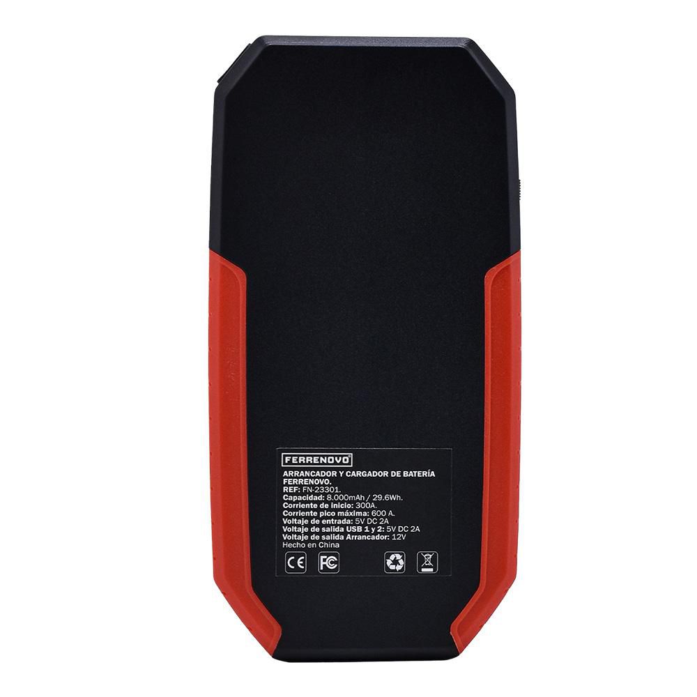 Arrancador Para Vehiculo Y Power Bank Con Linterna FERRENOVO FN23301 img #2