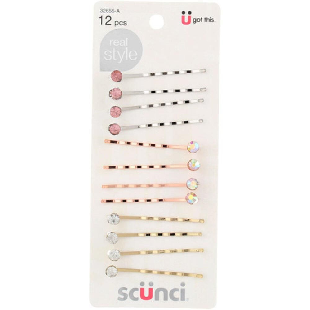 Ganchos para el cabello SCUNCI surtidos (12  und)
