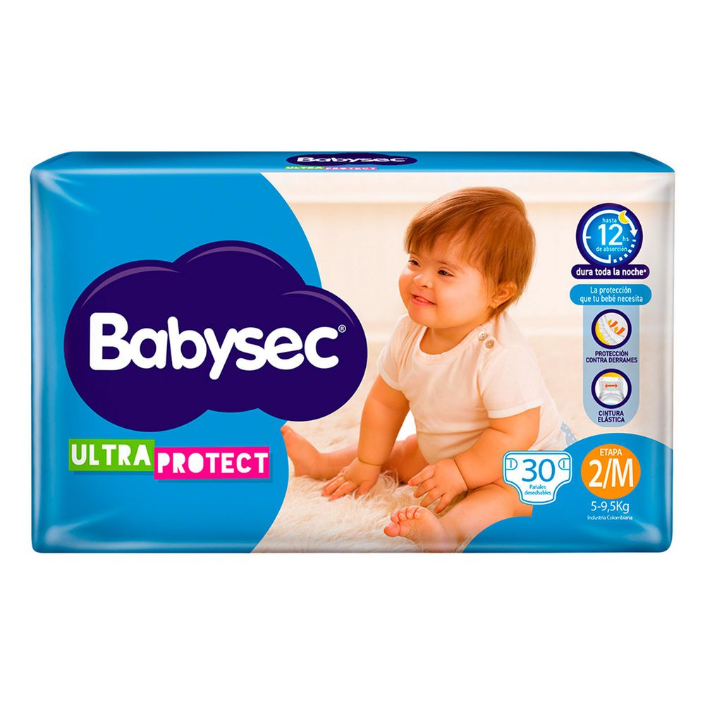 Pañales BABYSEC ultra protect etapa 2M (30  und)