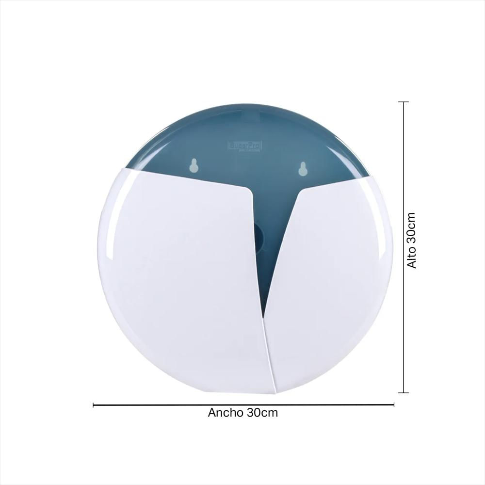 Soporte Plastico De Papel Higienico Sp9740 Blanco/Azul img #4