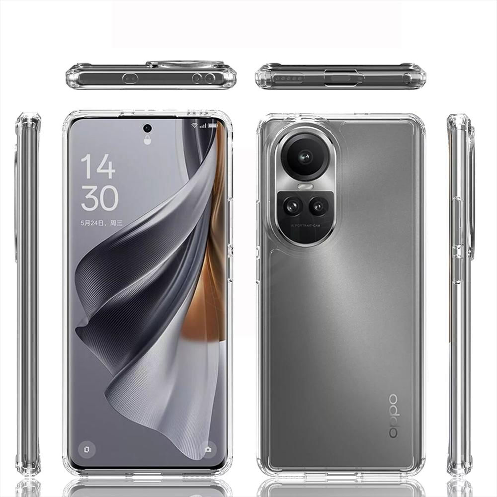 Funda Rígida Transparente Antichoque Y Hidrogel Hd Para Oppo Reno 10 5G img #4