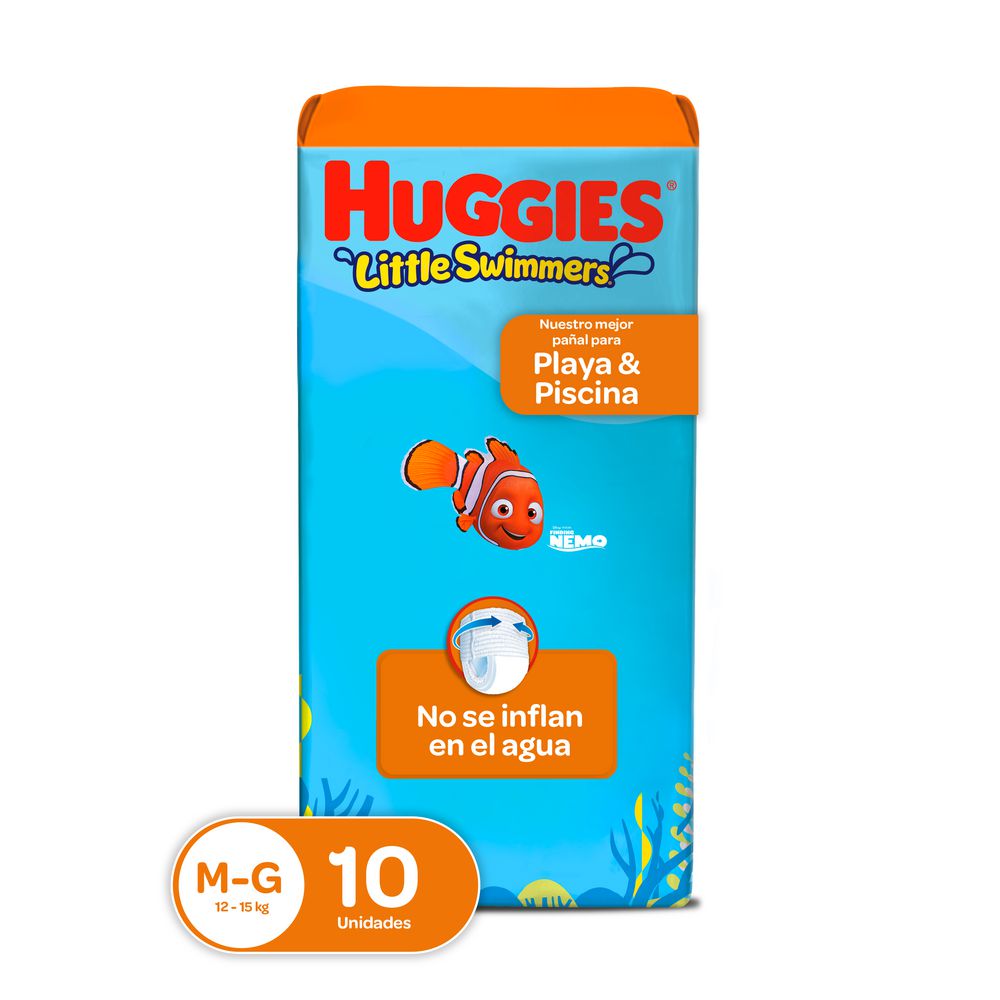 Pañales HUGGIES little swimmers (10  und)