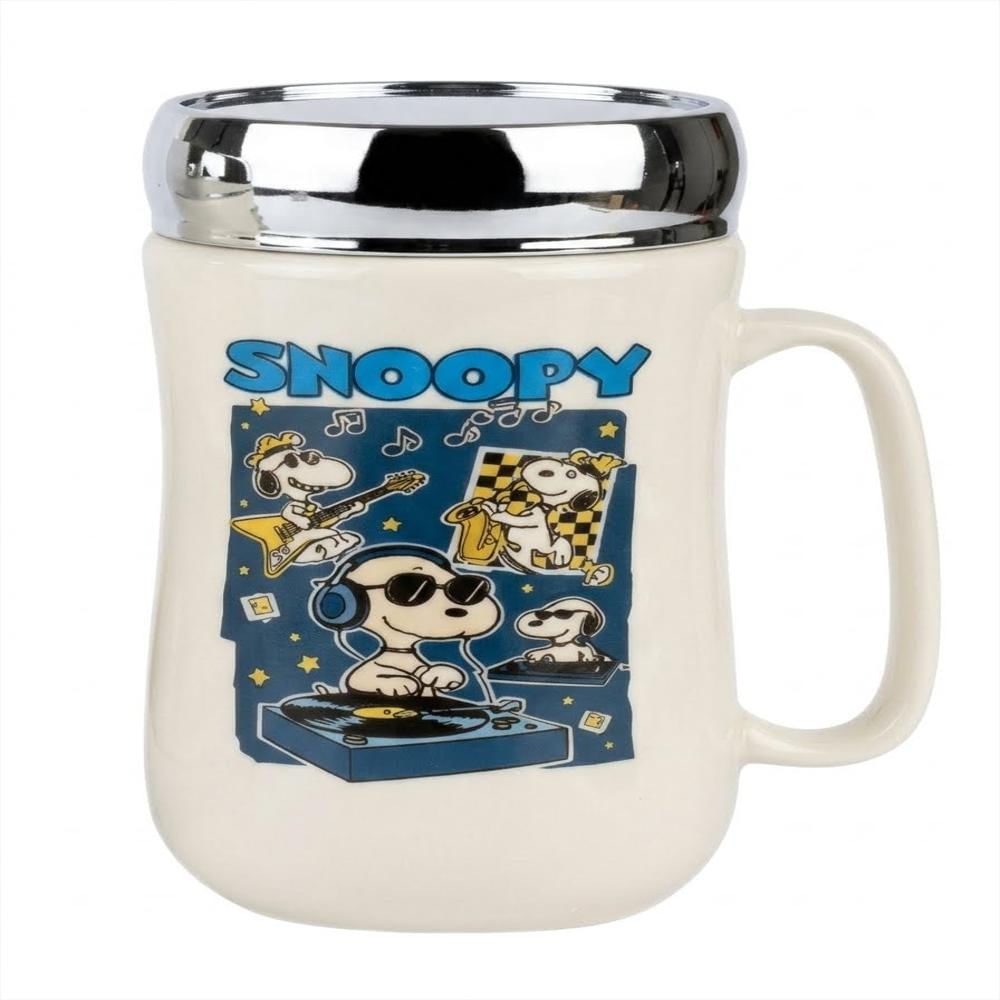 Mug Ceramica Tapa Espejo Snoopy img #1