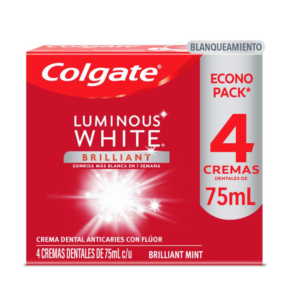 Crema dental COLGATE blanqueadora luminous brilliant (300  ml)
