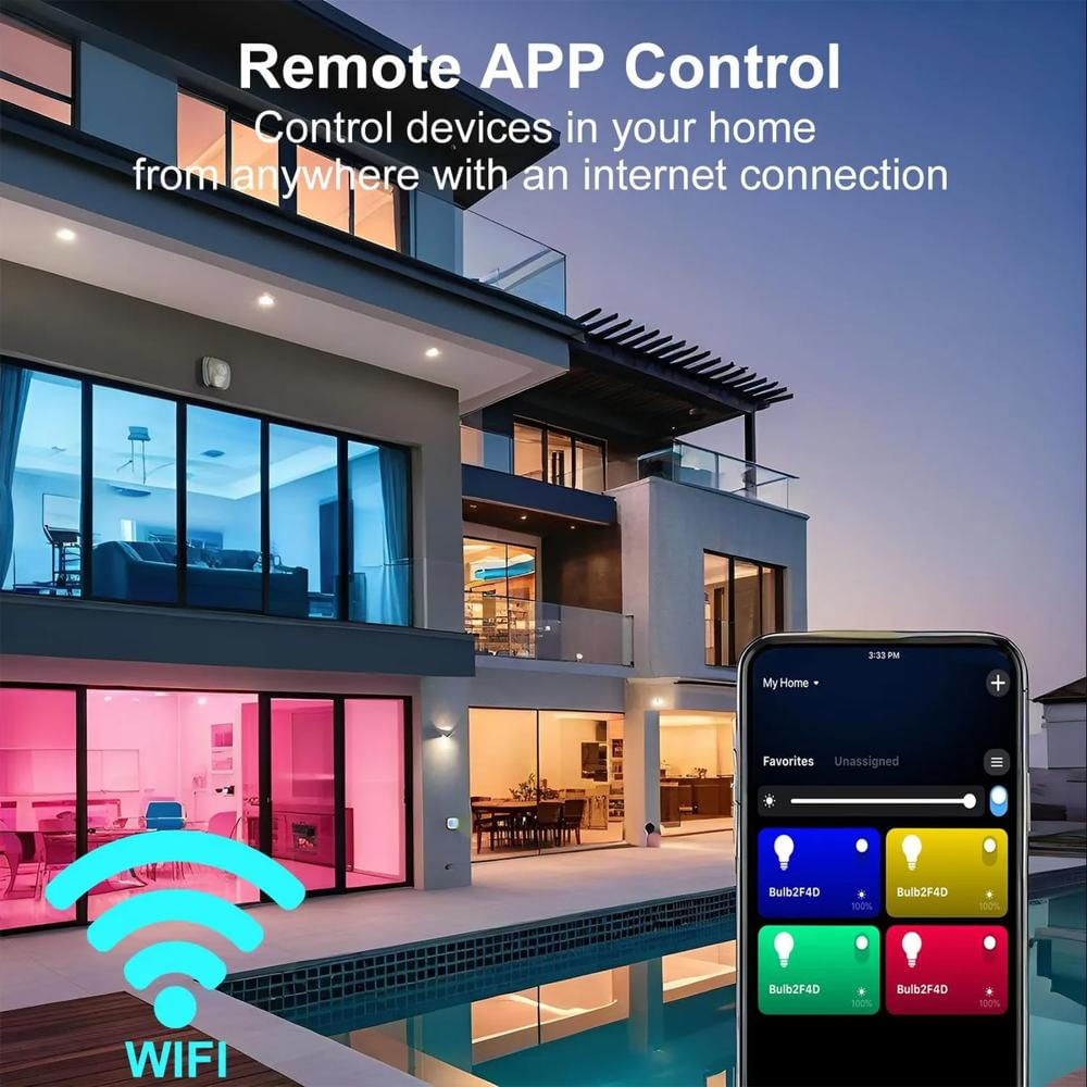 Set 4 Bombillos Inteligentes Wifi Rgb Alexa Google Home 4 img #4