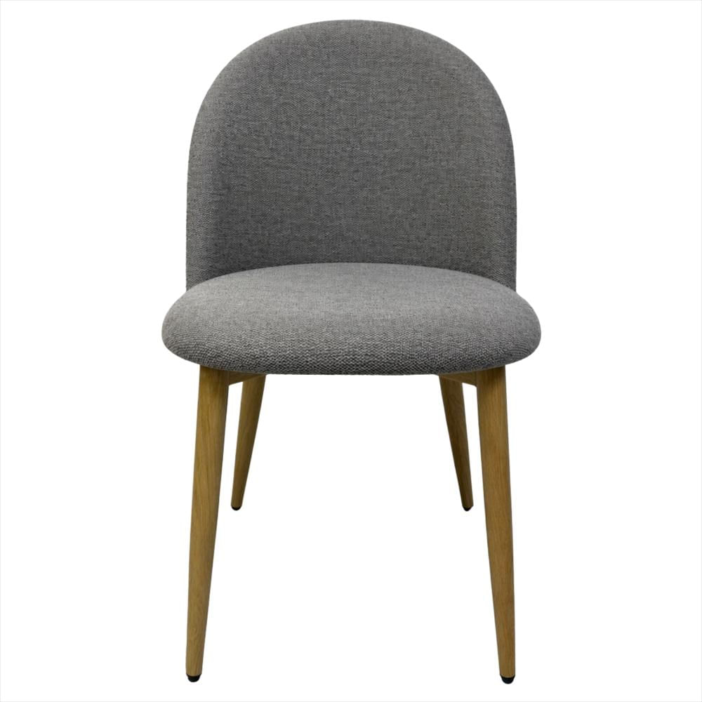 Silla Ali Tapizada En Tela Gris img #1
