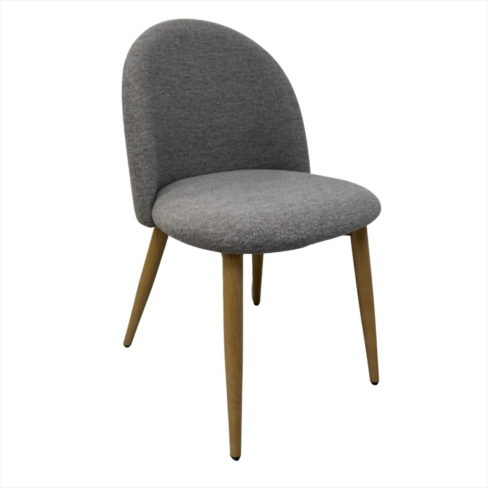 Silla Ali Tapizada En Tela Gris img #2