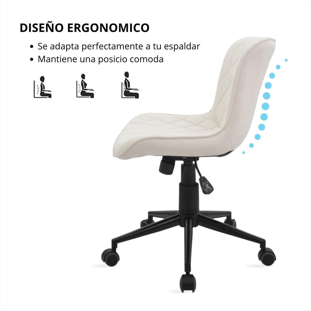 Silla Leyla Giratoria Terciopelo Arena img #5