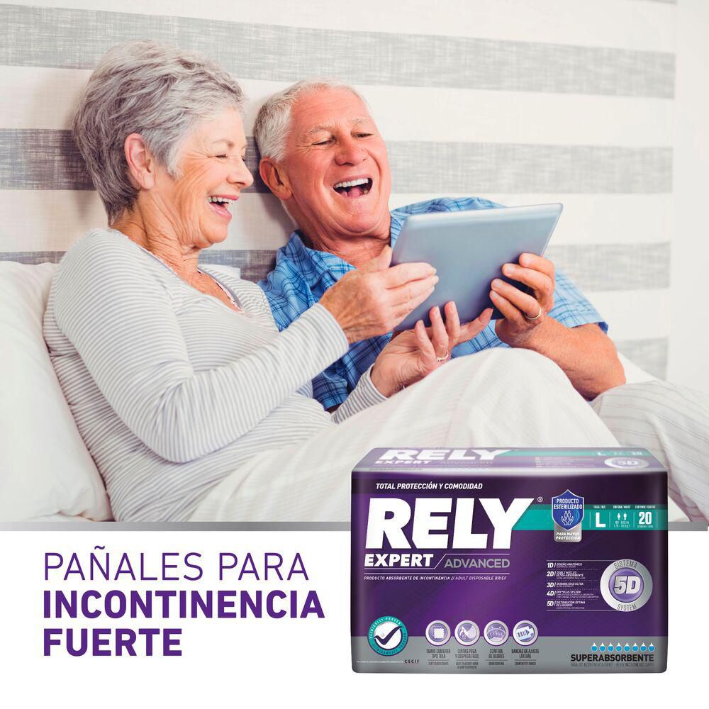 Pañales para adultos RELY advanced talla L (20  und) img #4