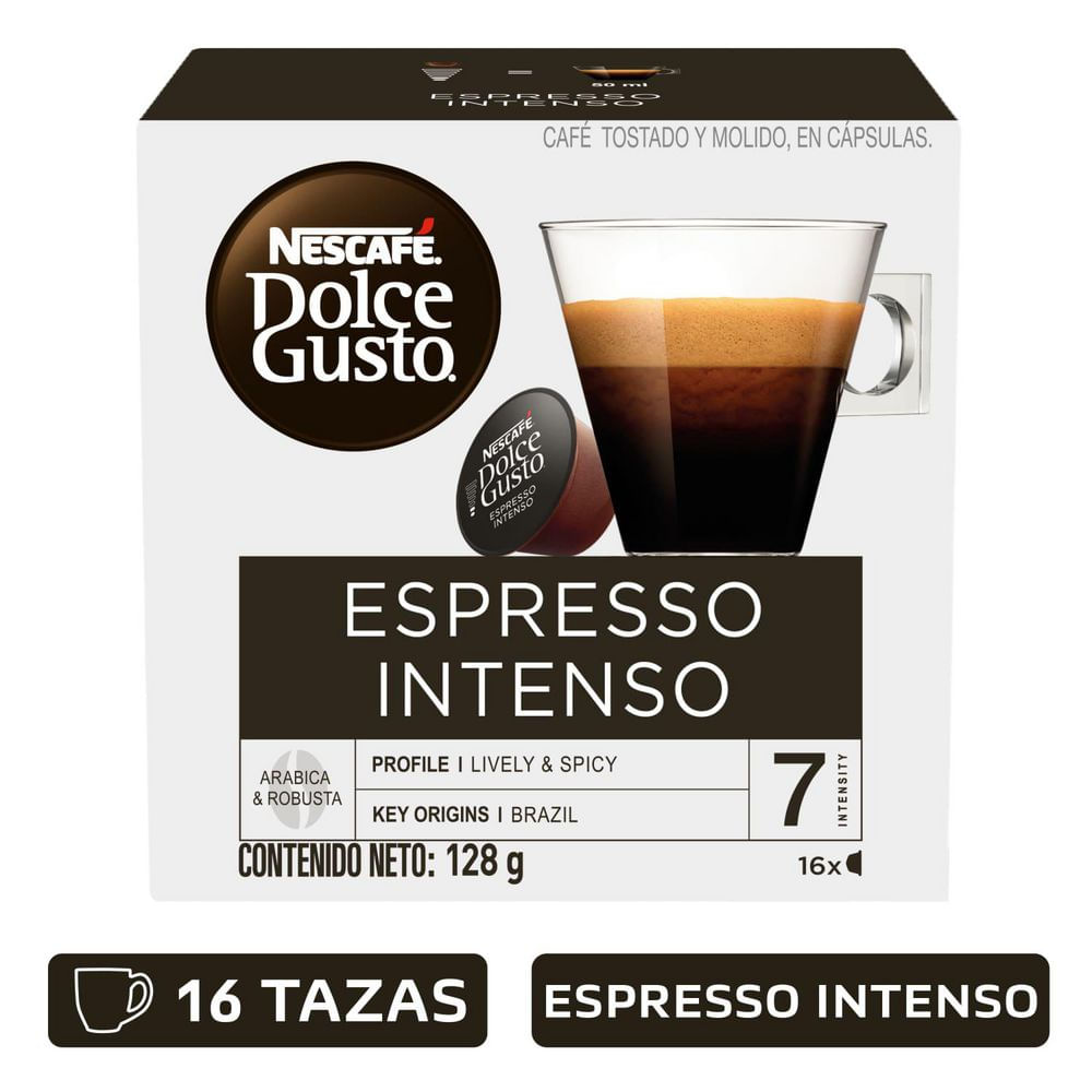 Cápsulas de Café NESCAFE DOLCE GUSTO Espresso Intenso (128  gr) img #1