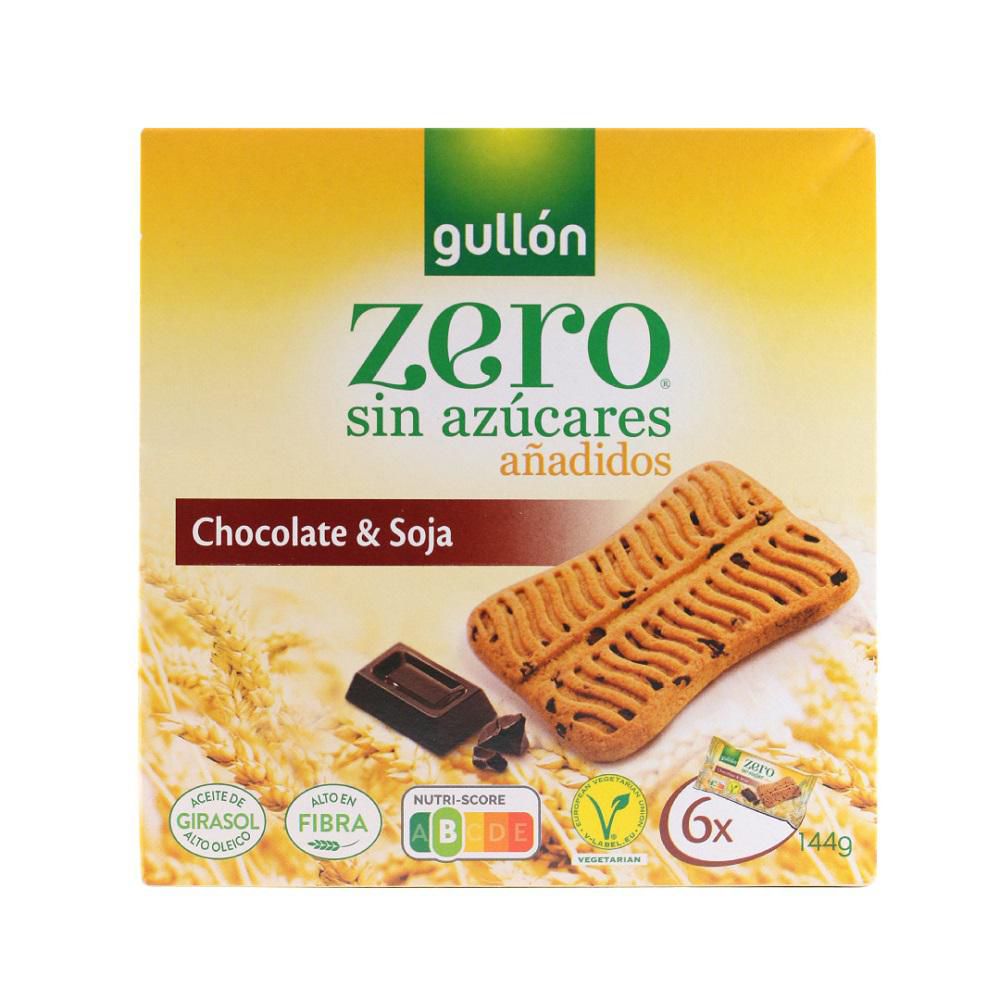 Galletas GULLON chocolate y soya sin azúcar (144  gr) img #1