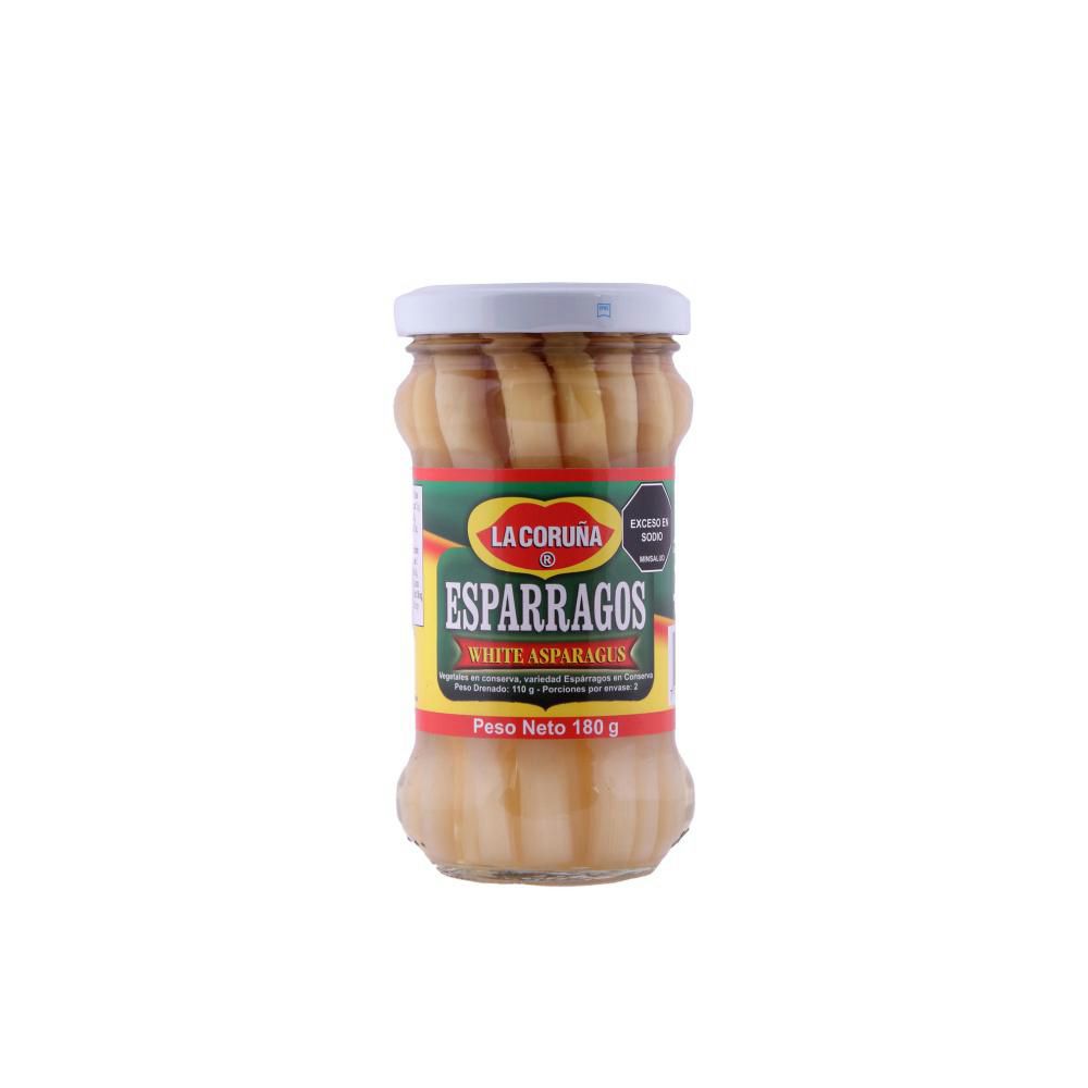 Espárragos LA CORUNA enteros frasco (110  gr)
