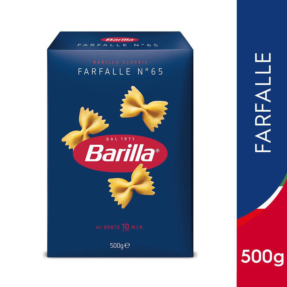 Pastas BARILLA MARCA EXCLUSIVA farfalle n°65 (500  gr)