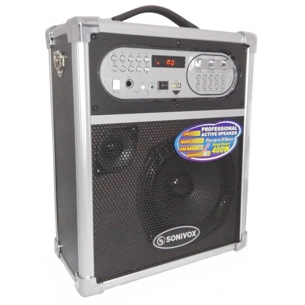 Cabina Sonivox 1455 De 400w Bluetooth Fm Microfono Karaoke img #1