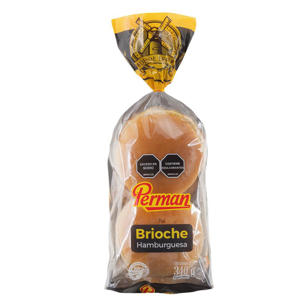 Pan PERMAN Hamburguesa Tipo Brioche (350  gr)