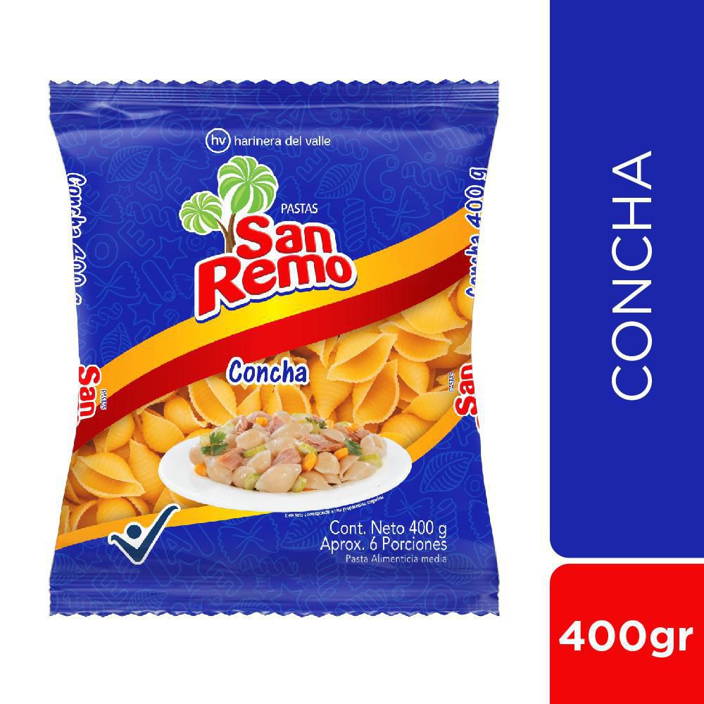 Pastas SAN REMO corta conchas (400  gr)