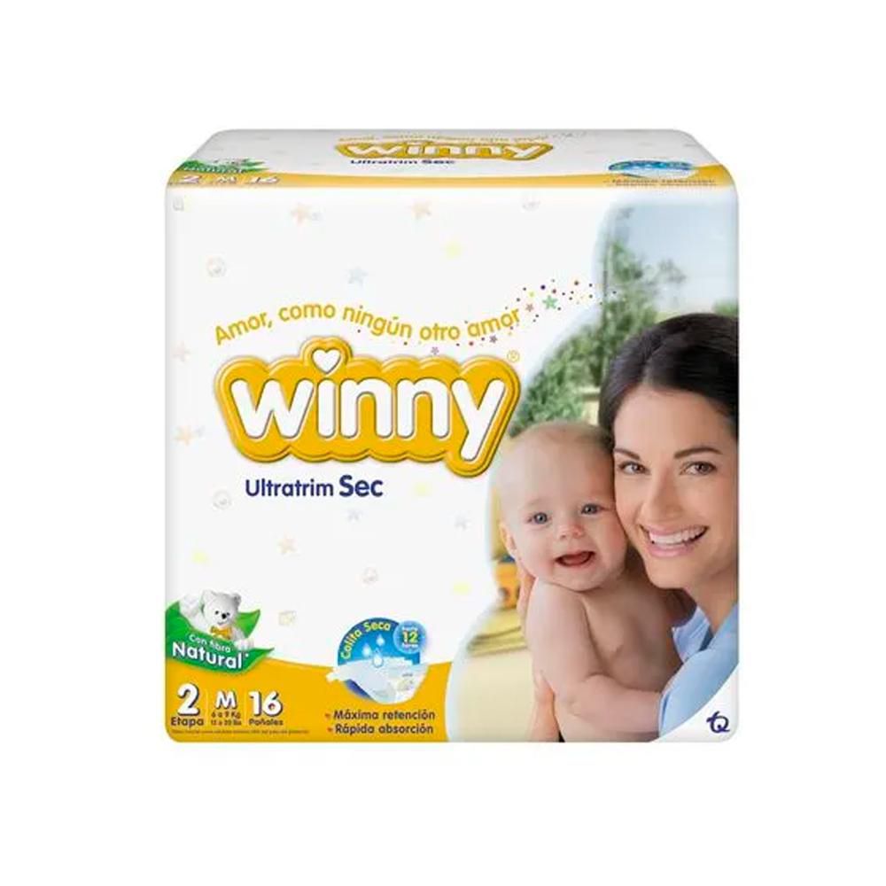 Pañales WINNY ultratrim sec 2M (16  und)