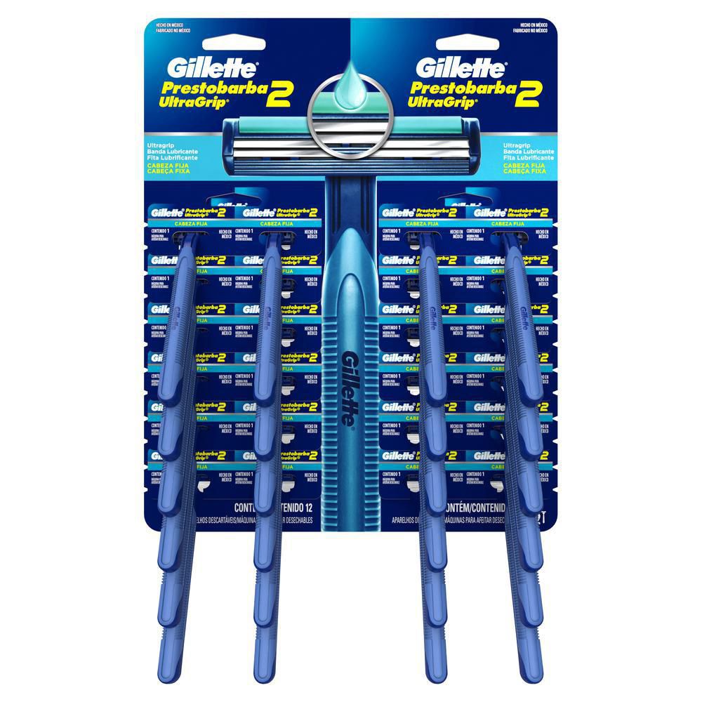 Máquina de afeitar PRESTOBARBA gillette ultragrip 2 desechables (1  und) img #5