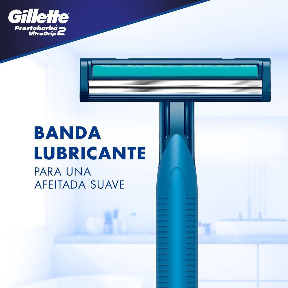 Máquina de afeitar PRESTOBARBA gillette ultragrip 2 desechables (1  und) img #7