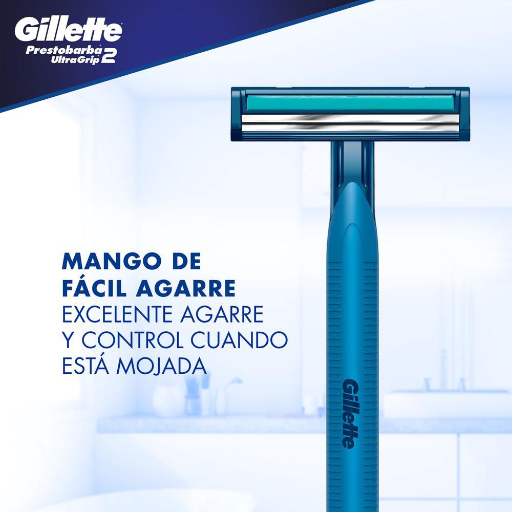 Máquina de afeitar PRESTOBARBA gillette ultragrip 2 desechables (1  und) img #8