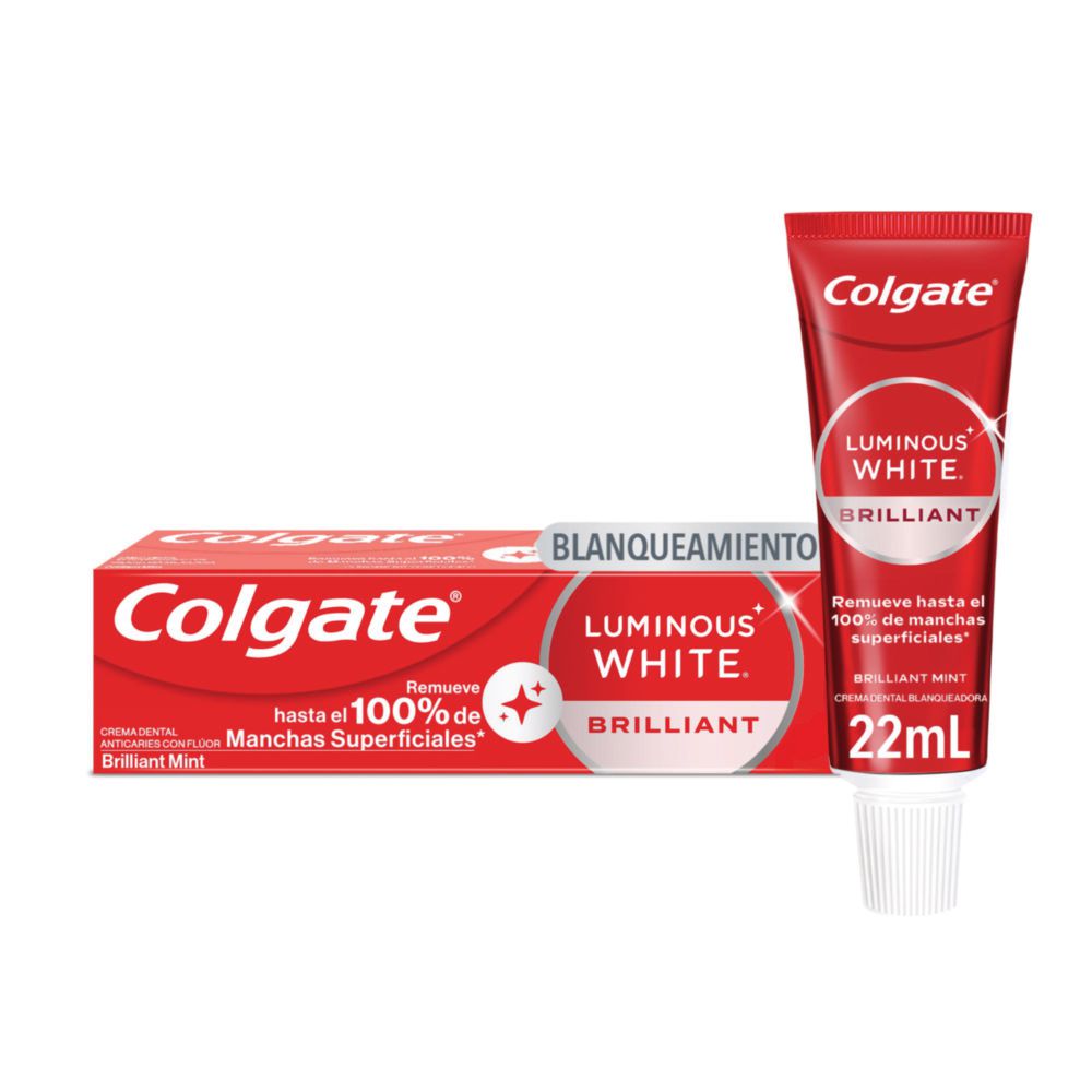 Crema dental COLGATE blanqueadora luminous brilliant (22  ml) img #1