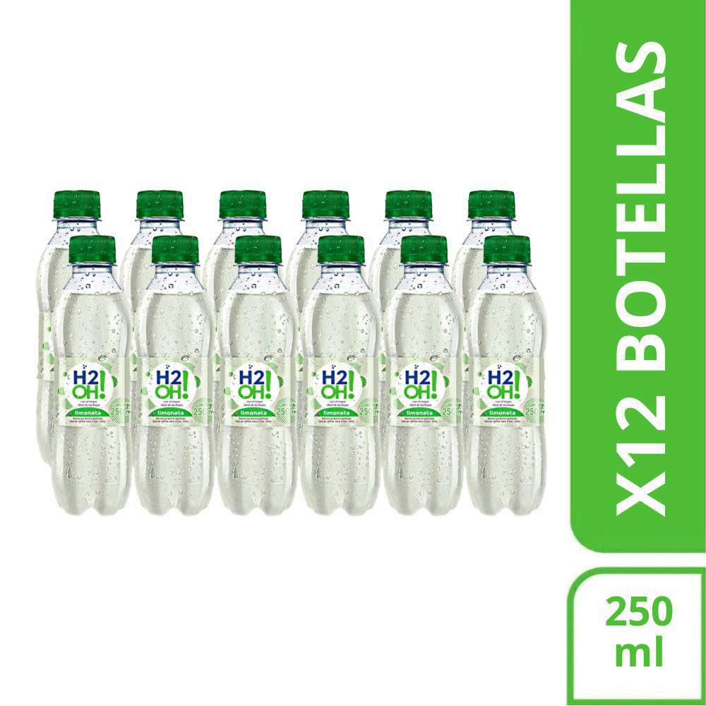 Bebida gasificada H2O surtido x12und 250ml (3000  ml) img #1