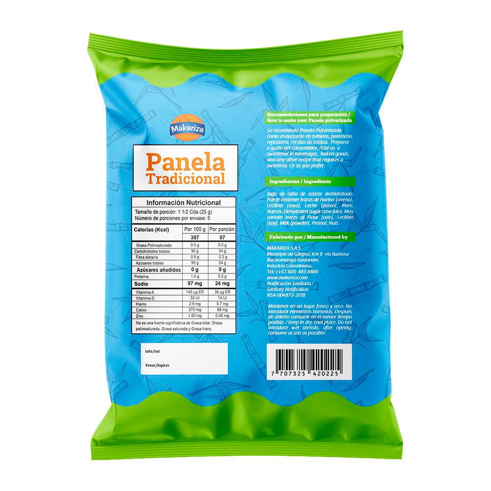 Panela Pulverizada MAKARIZA 125  gr img #2