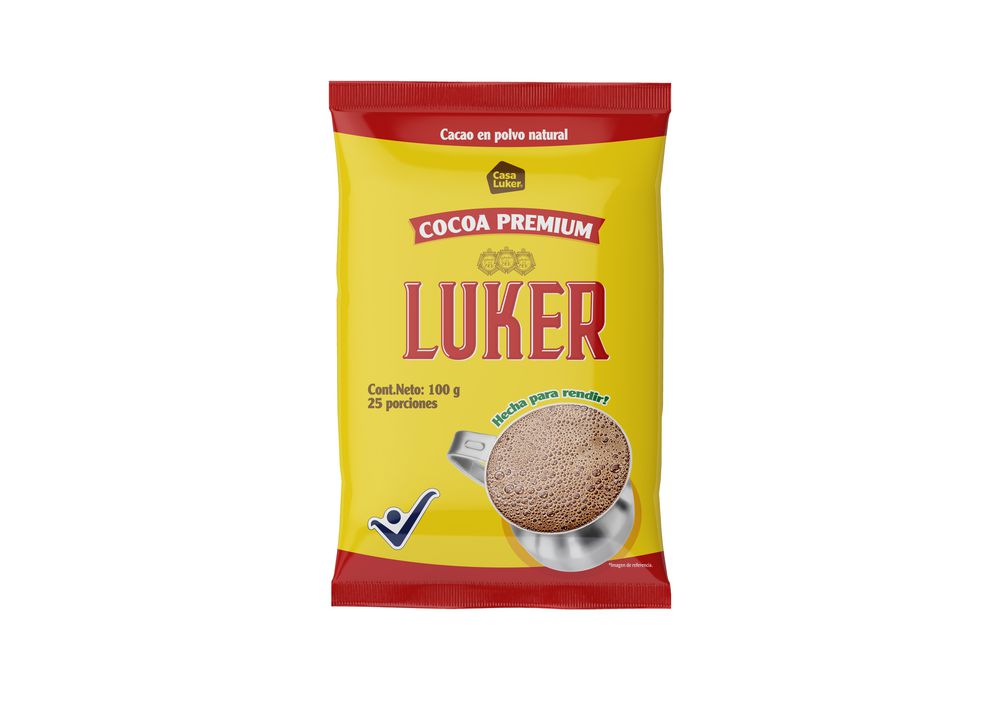 Cacao LUKER cocoa premium en polvo natural (100  gr) img #1