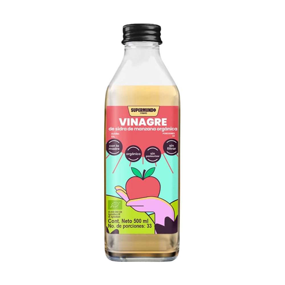 Vinagre sidra de manzana SUPERFUDS orgánica (500  ml)