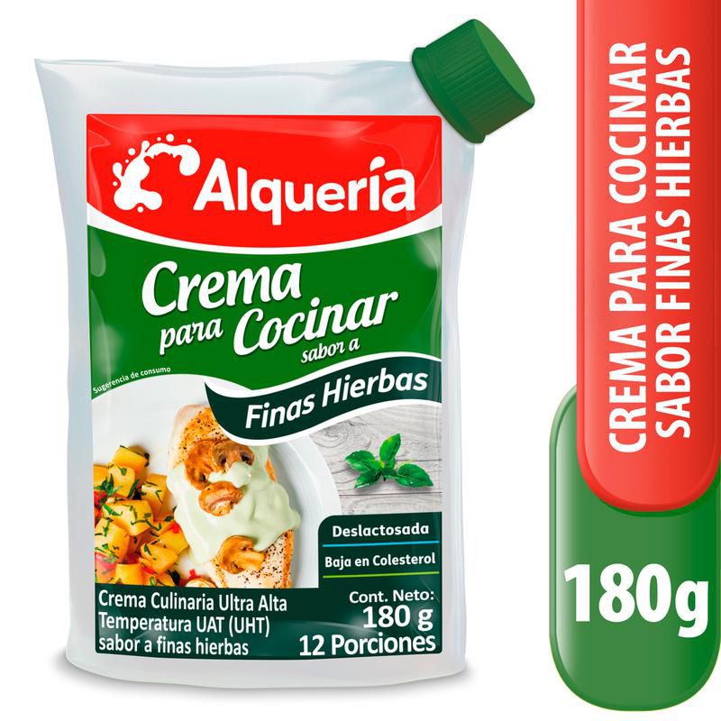 Crema para cocinar ALQUERIA Finas Hierbas (180  gr) img #1