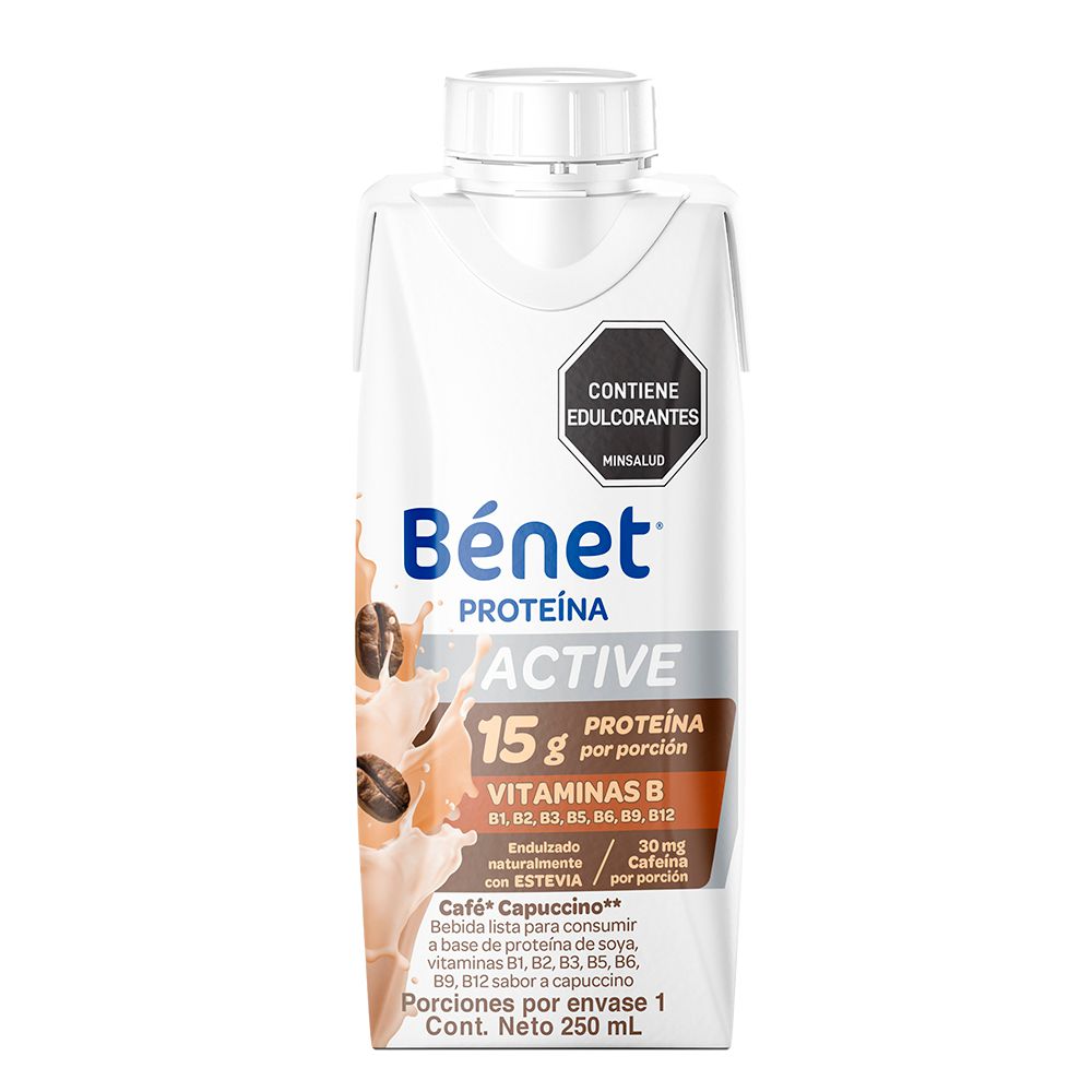 Bebida nutricional BENET base proteína de soya capuccino (250  ml) img #1