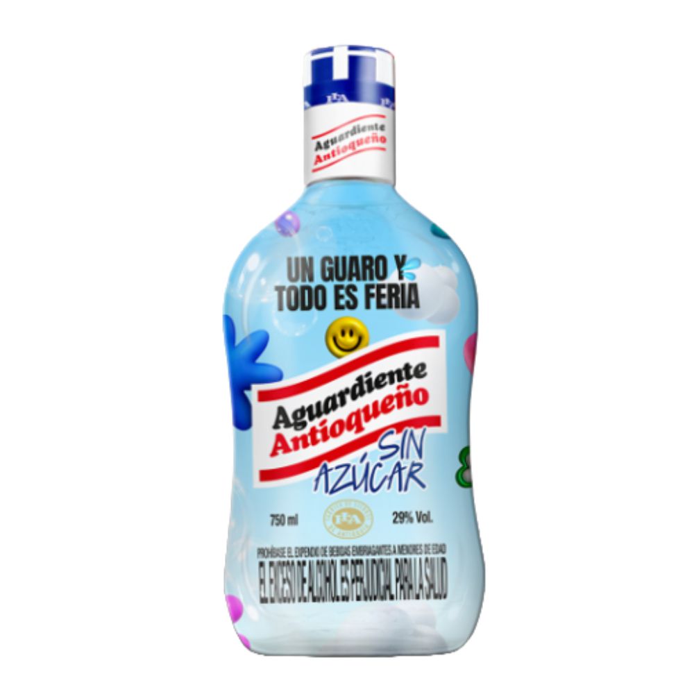 Aguardiente ANTIOQUENO tapa azul (750  ml)