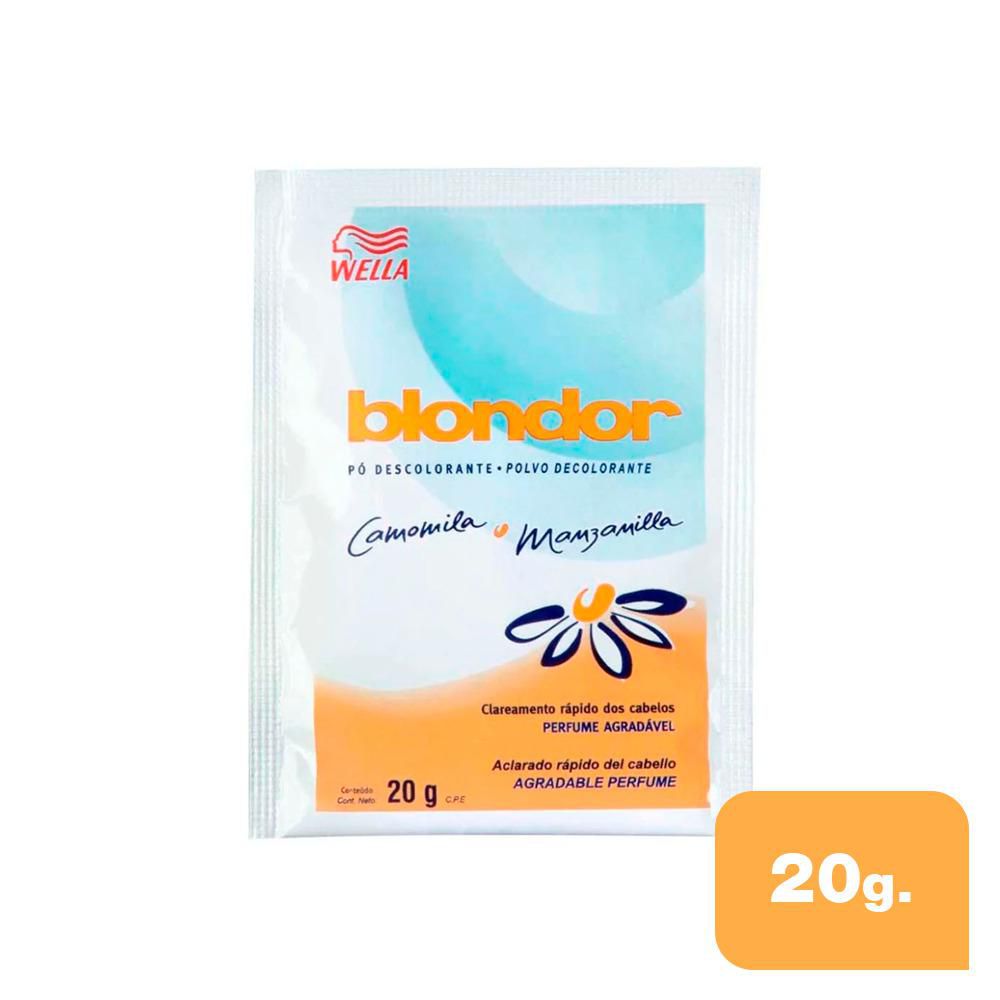 Decolorante BLONDOR en polvo, aclarado rápido (20  gr)