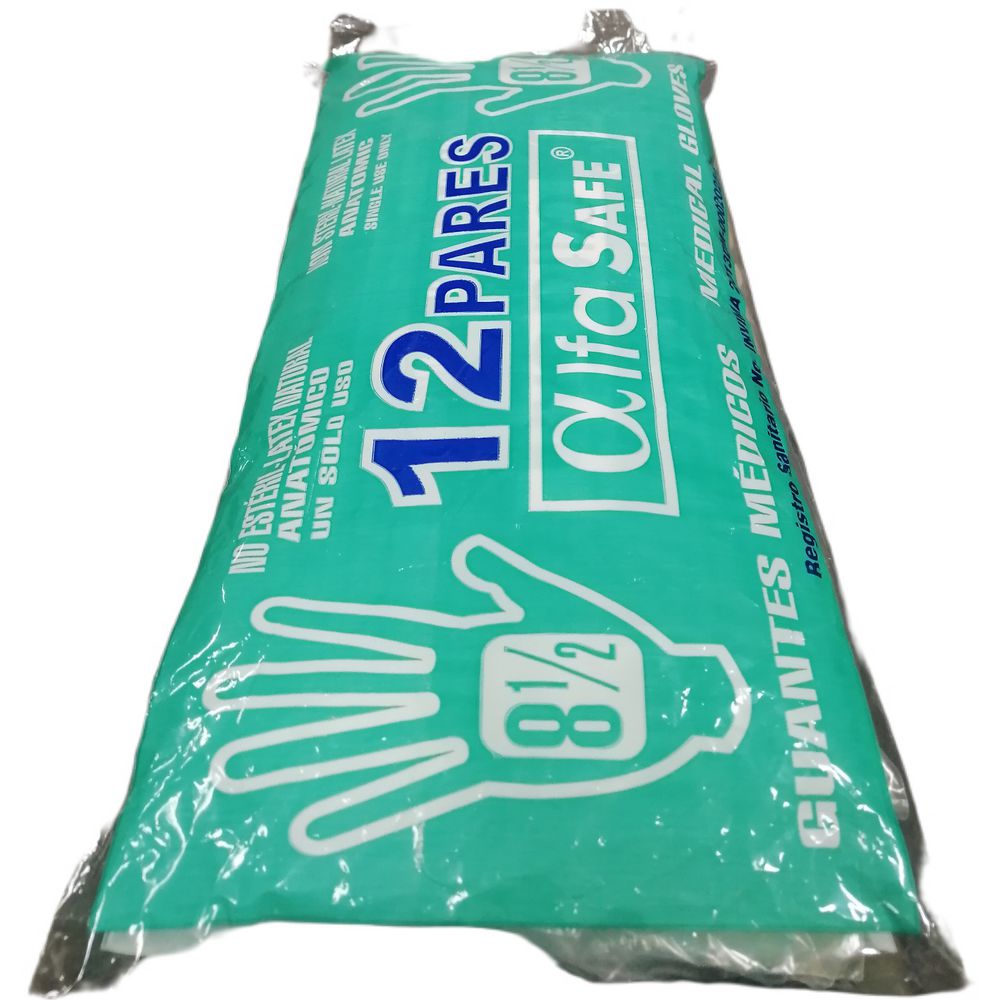 GUANTE MEDICO LATEX  (85) ALFA TRADING GULM006 img #1