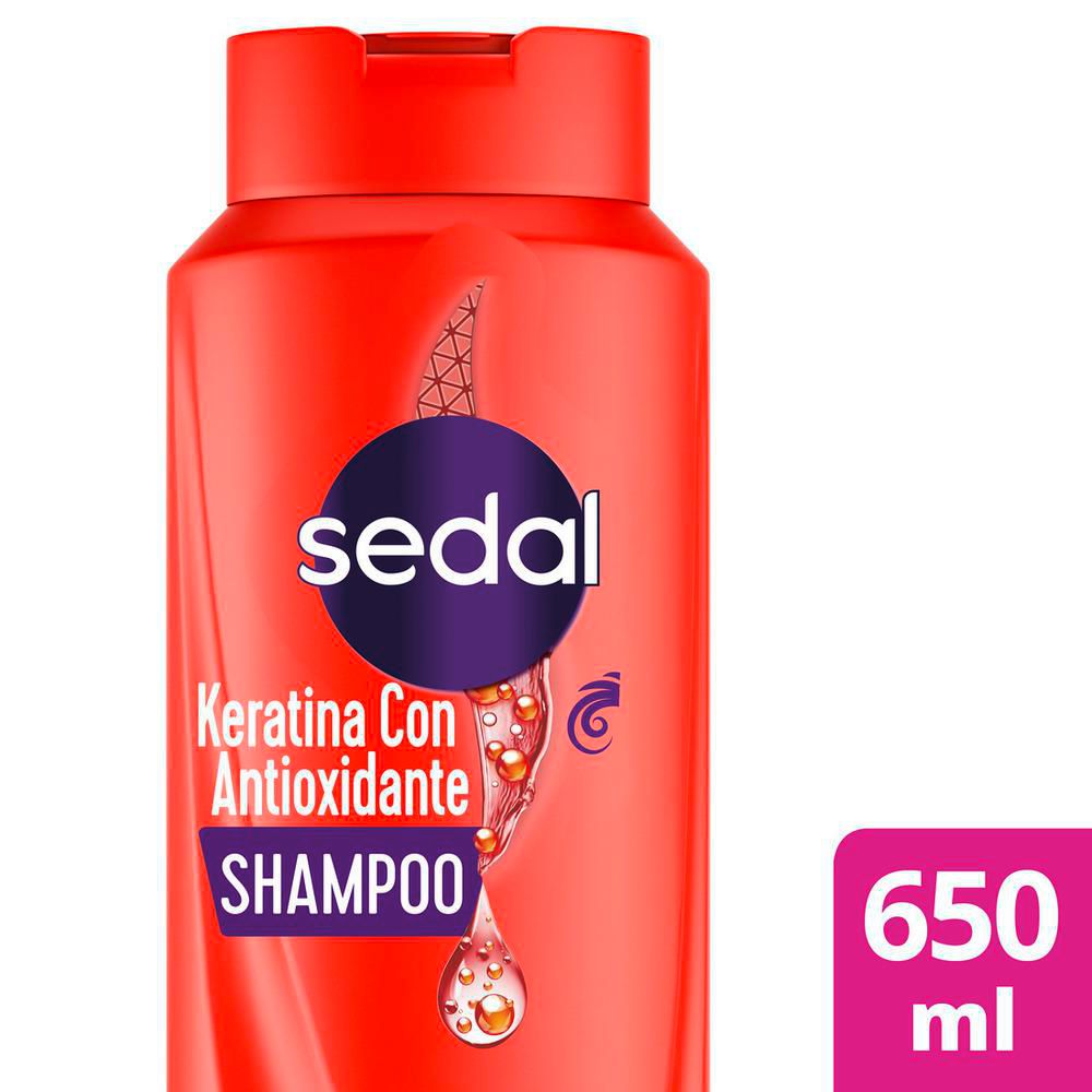 Shampoo SEDAL keratina con antioxidandes (650  ml)