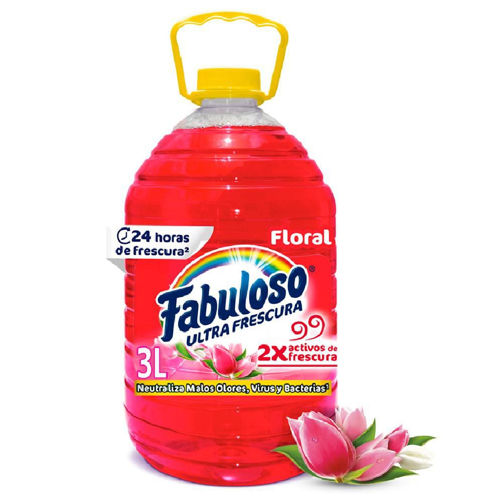 Limpia Pisos FABULOSO Frescura Antibacterial Floral (3000  ml) img #1