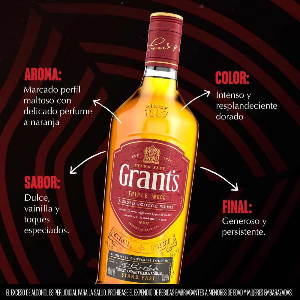 Whisky GRANTS Blended Scotch botella  (750  ml) img #2