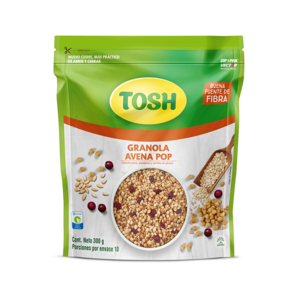 Granola TOSH avena pop (300  gr) img #2