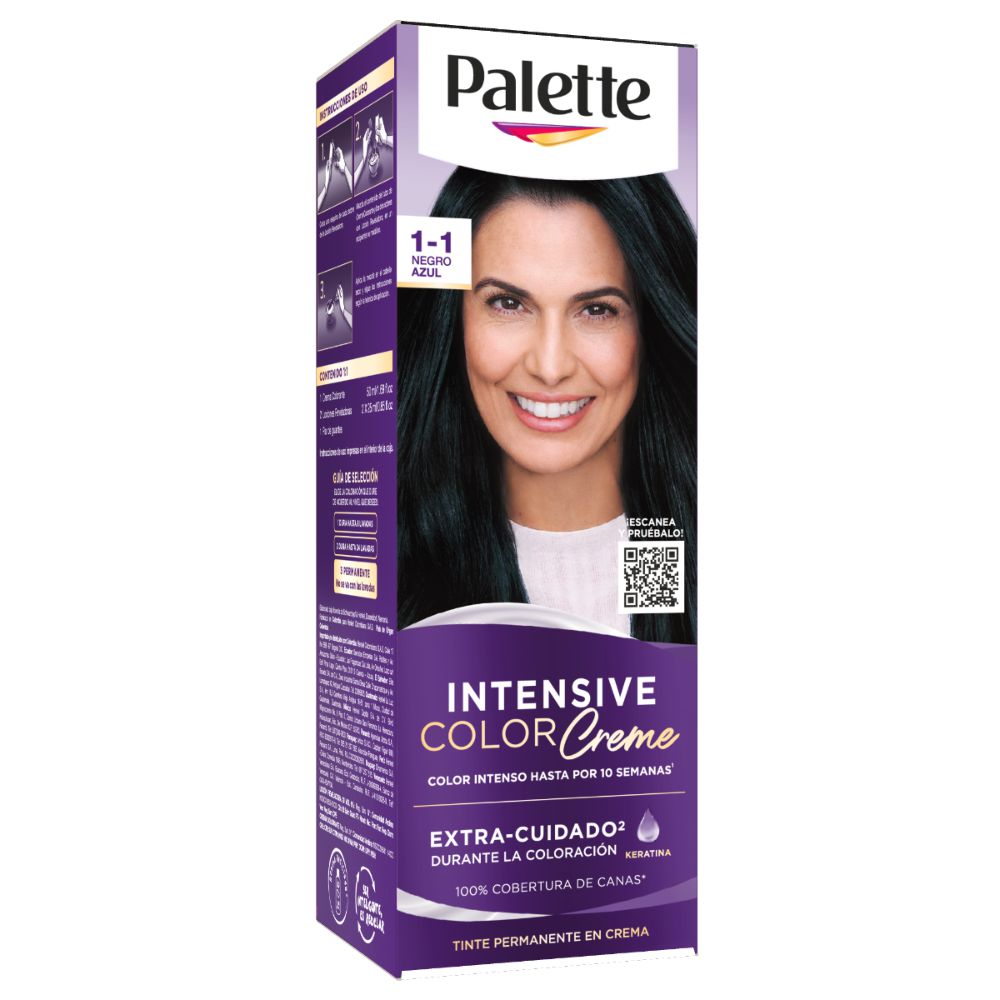 Tinte para cabello PALETTE color creme negro azul (1  und) img #1