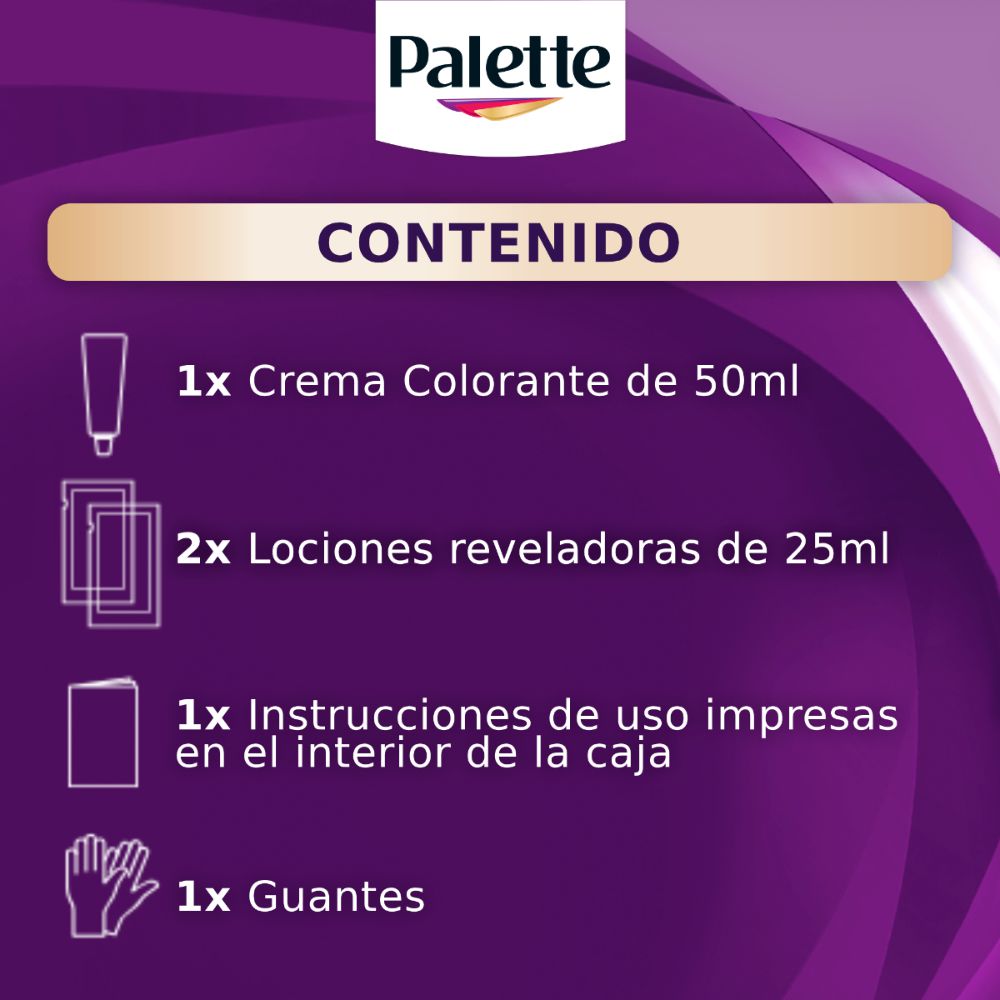 Tinte para cabello PALETTE color creme negro azul (1  und) img #3