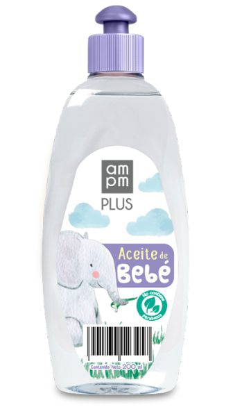 Aceite corporal AMPM PLUS para bebé (200  ml)
