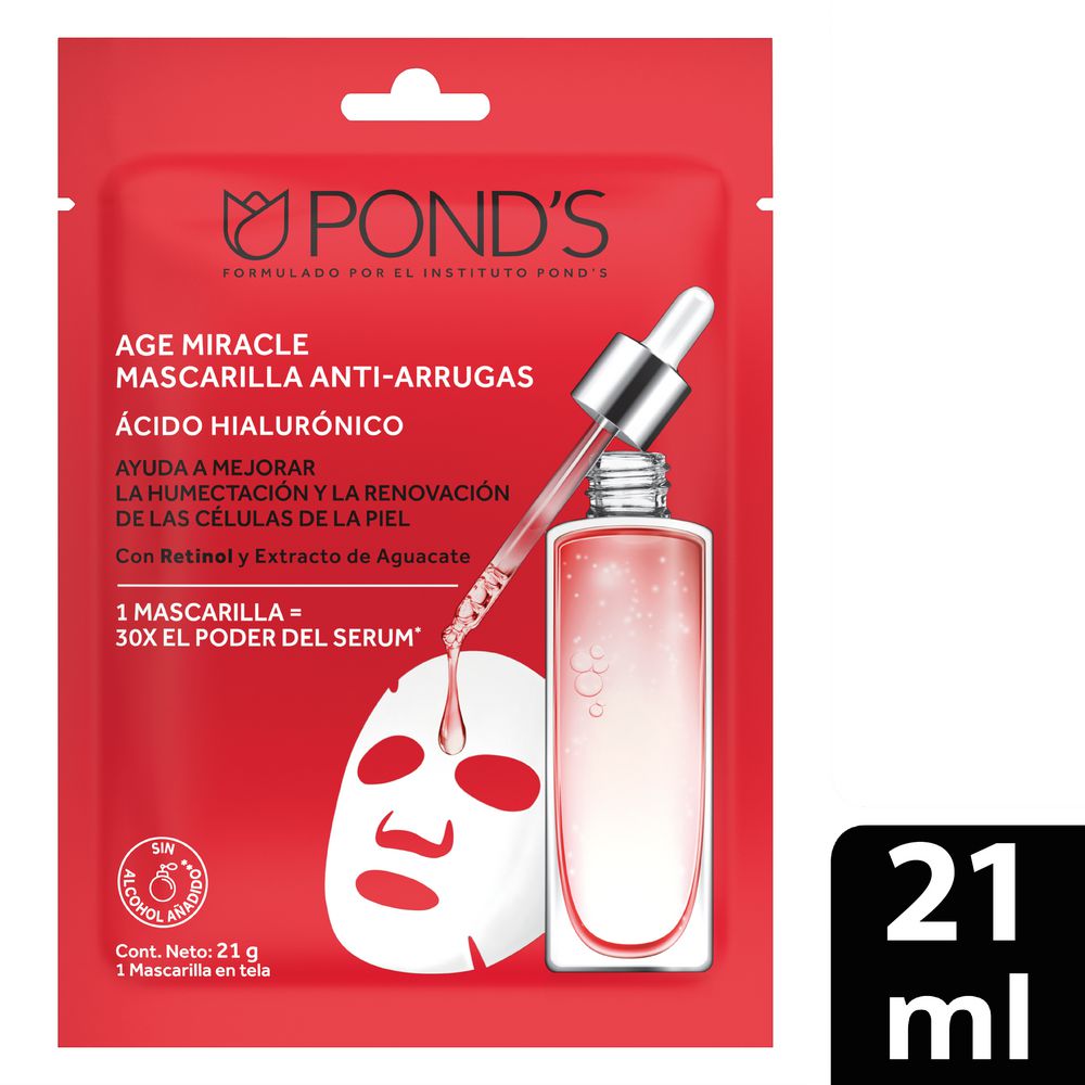 Mascarilla Facial PONDS Age Miracle Antiarrugas (21  ml)