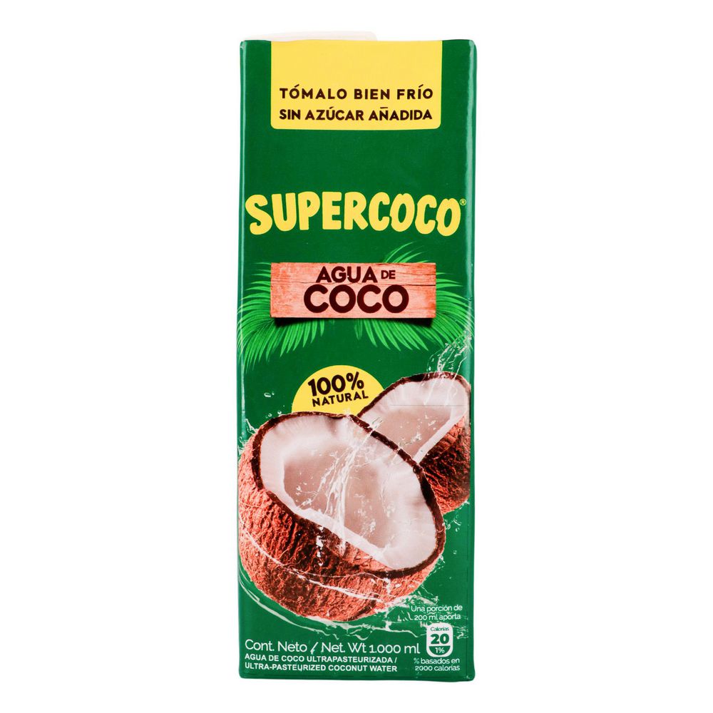 Agua de coco SUPERCOCO tetra pack (1000  ml)
