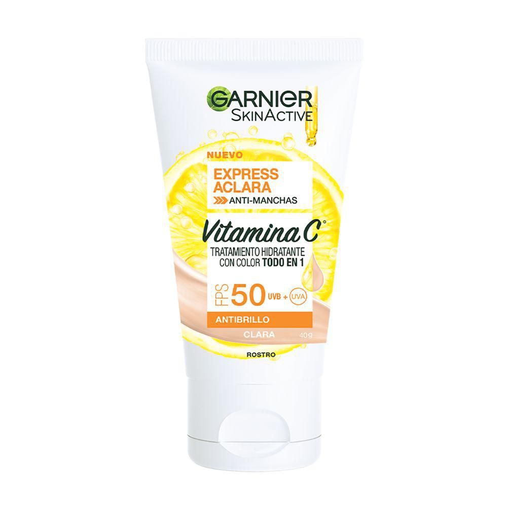 Crema facial GARNIER SKIN ACTIVE Antimanchas con color expressaclara (40  gr) img #2