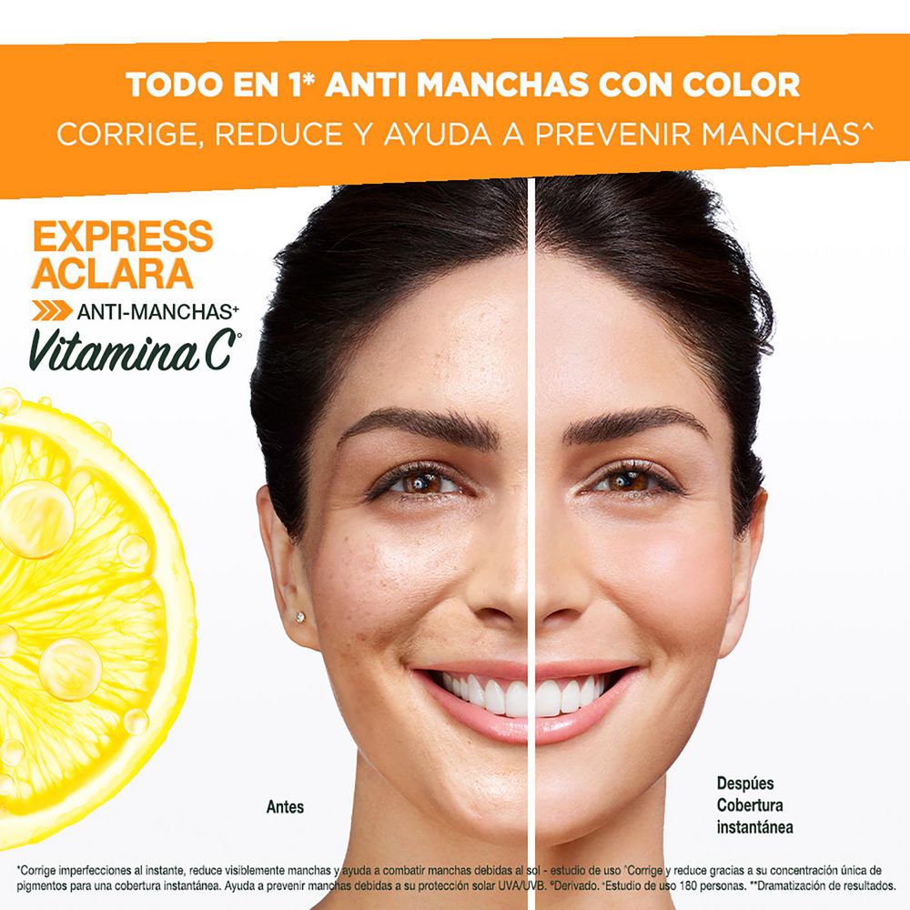 Crema facial GARNIER SKIN ACTIVE Antimanchas con color expressaclara (40  gr) img #3