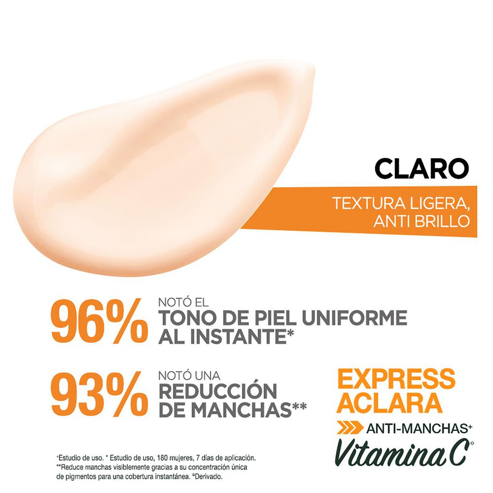 Crema facial GARNIER SKIN ACTIVE Antimanchas con color expressaclara (40  gr) img #5